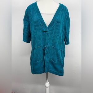 Lane Bryant Turquoise Knit Sweater